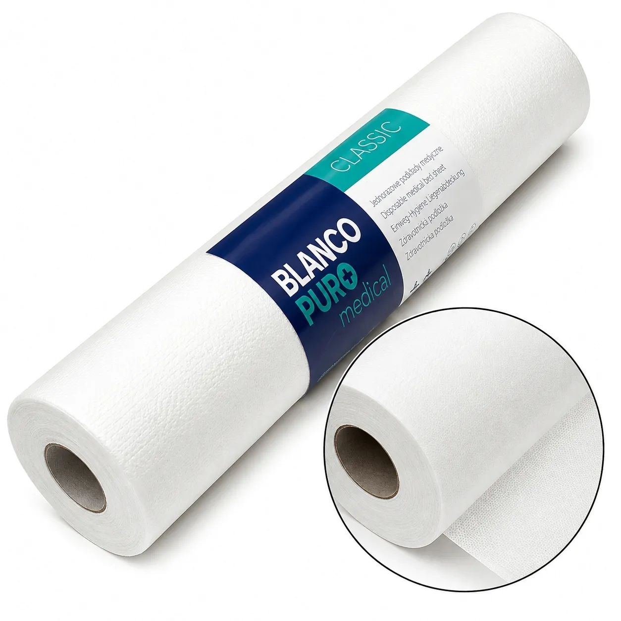 Blanco Puro Podkład Fizelinowy Włókninowy medyczny 60cm x 50m biały 1szt