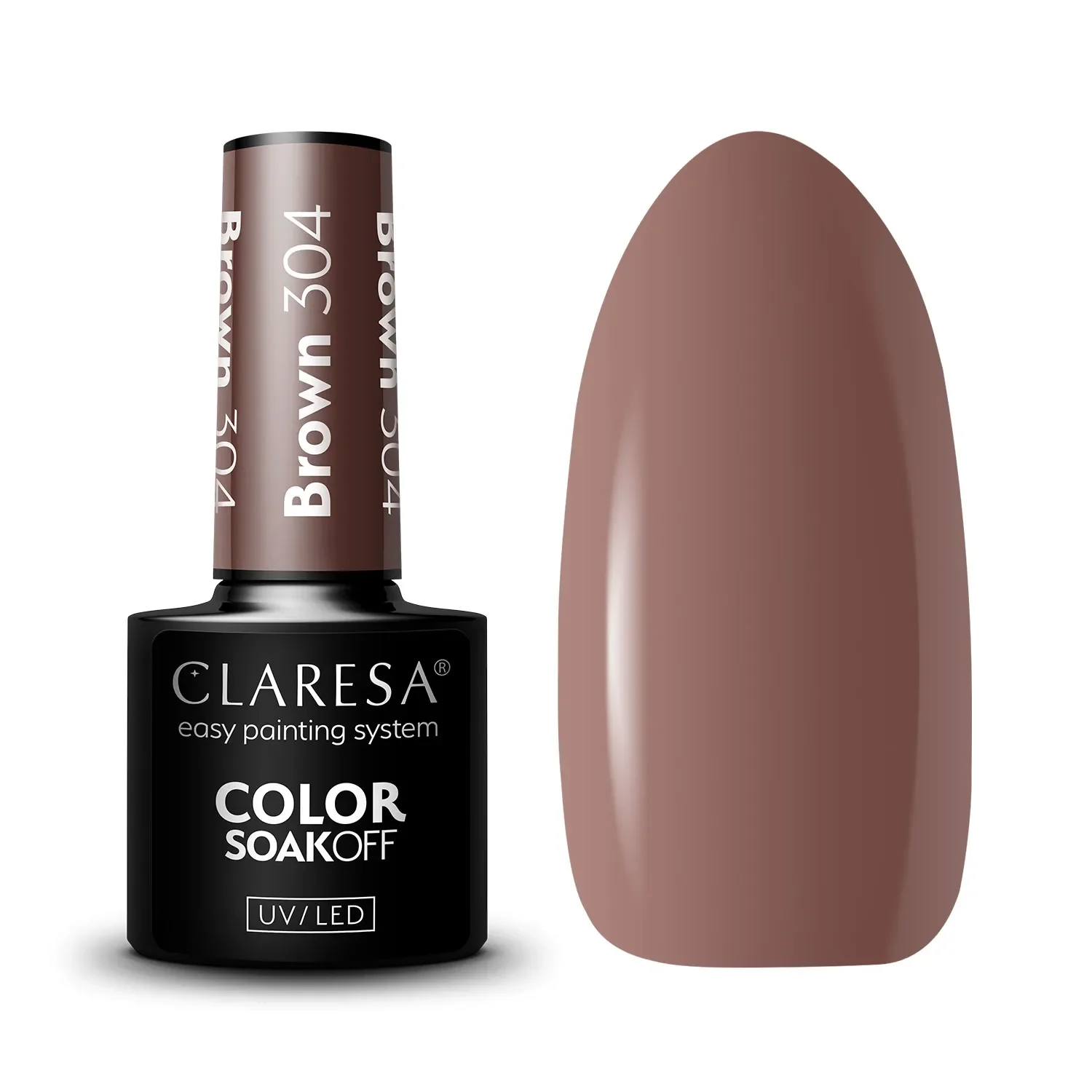 Lakier Hybrydowy Claresa Brown 304 5g