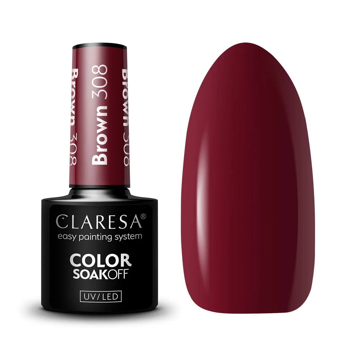 Lakier Hybrydowy Claresa Brown 308 5g