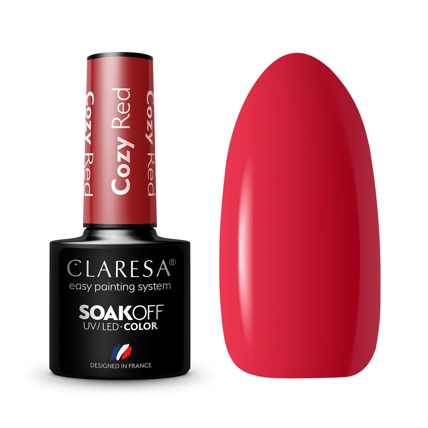 Lakier Hybrydowy Claresa Cozy Red 5g