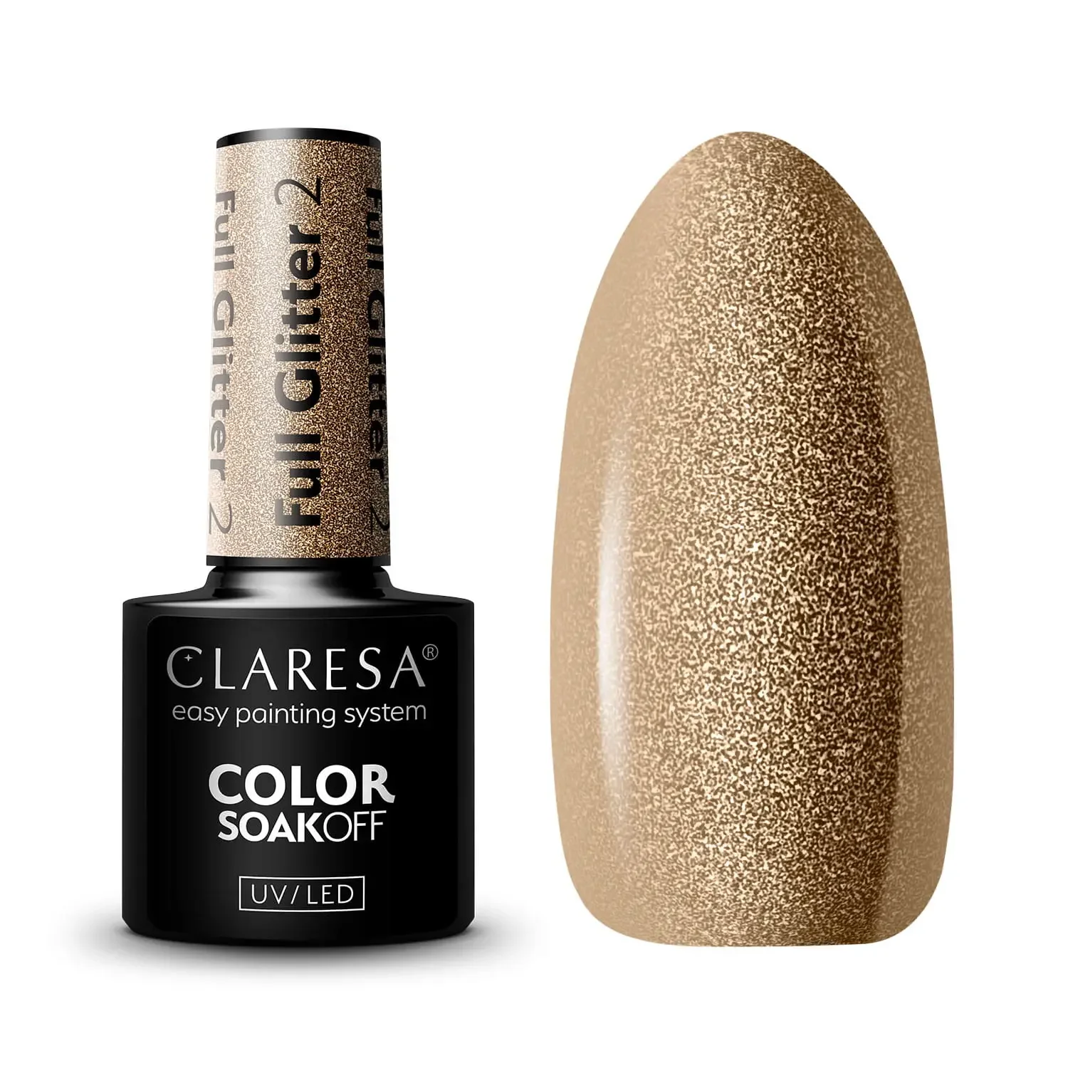 Lakier Hybrydowy Claresa Full Glitter 2 5g