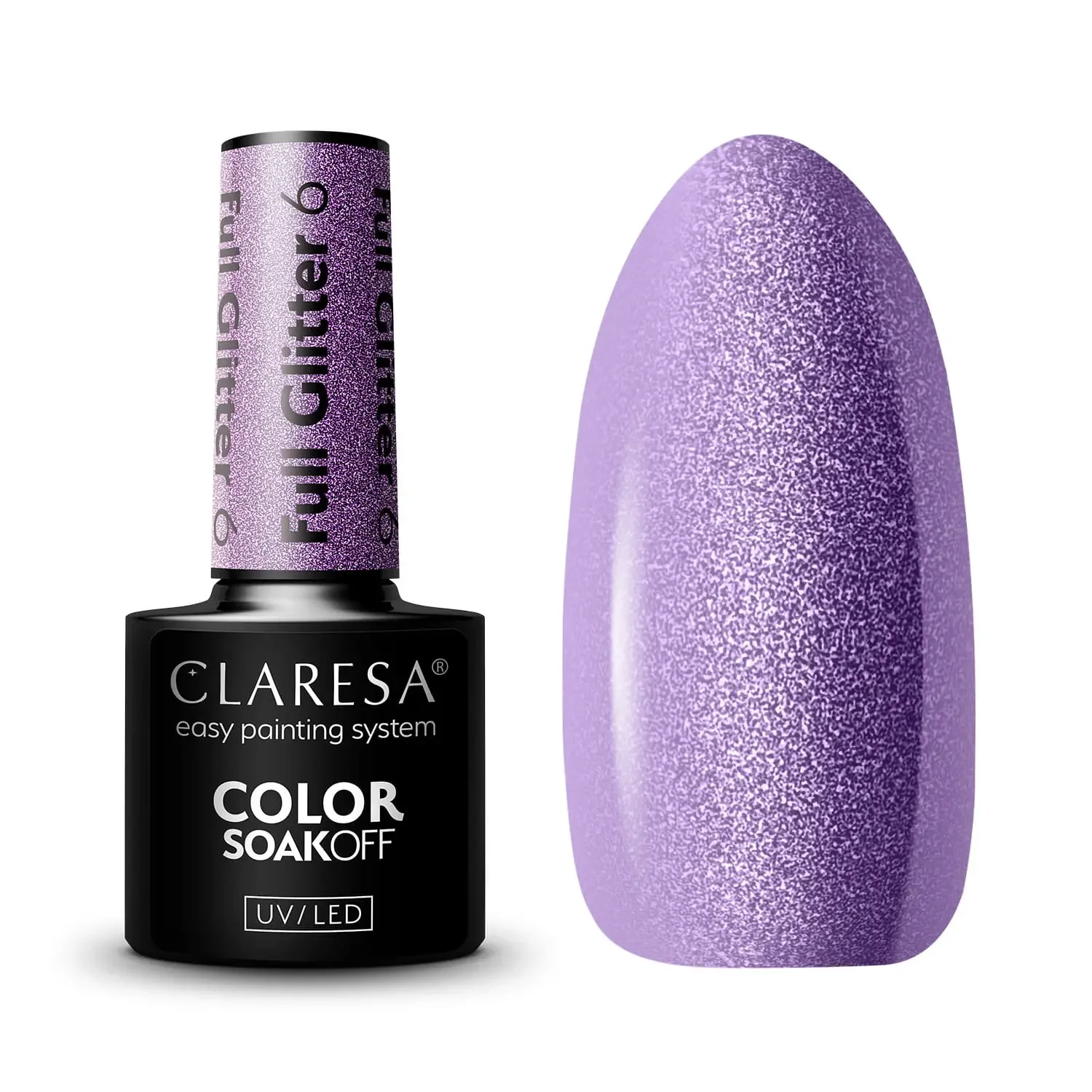 Lakier Hybrydowy Claresa Full Glitter 6 5g
