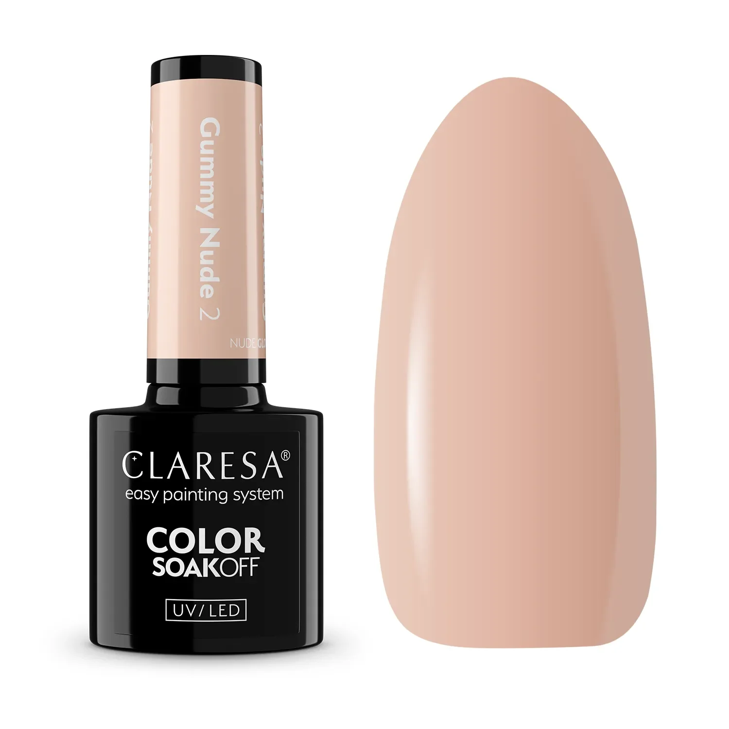 Lakier Hybrydowy Claresa Nude Glow Gummy Nude 2 5g