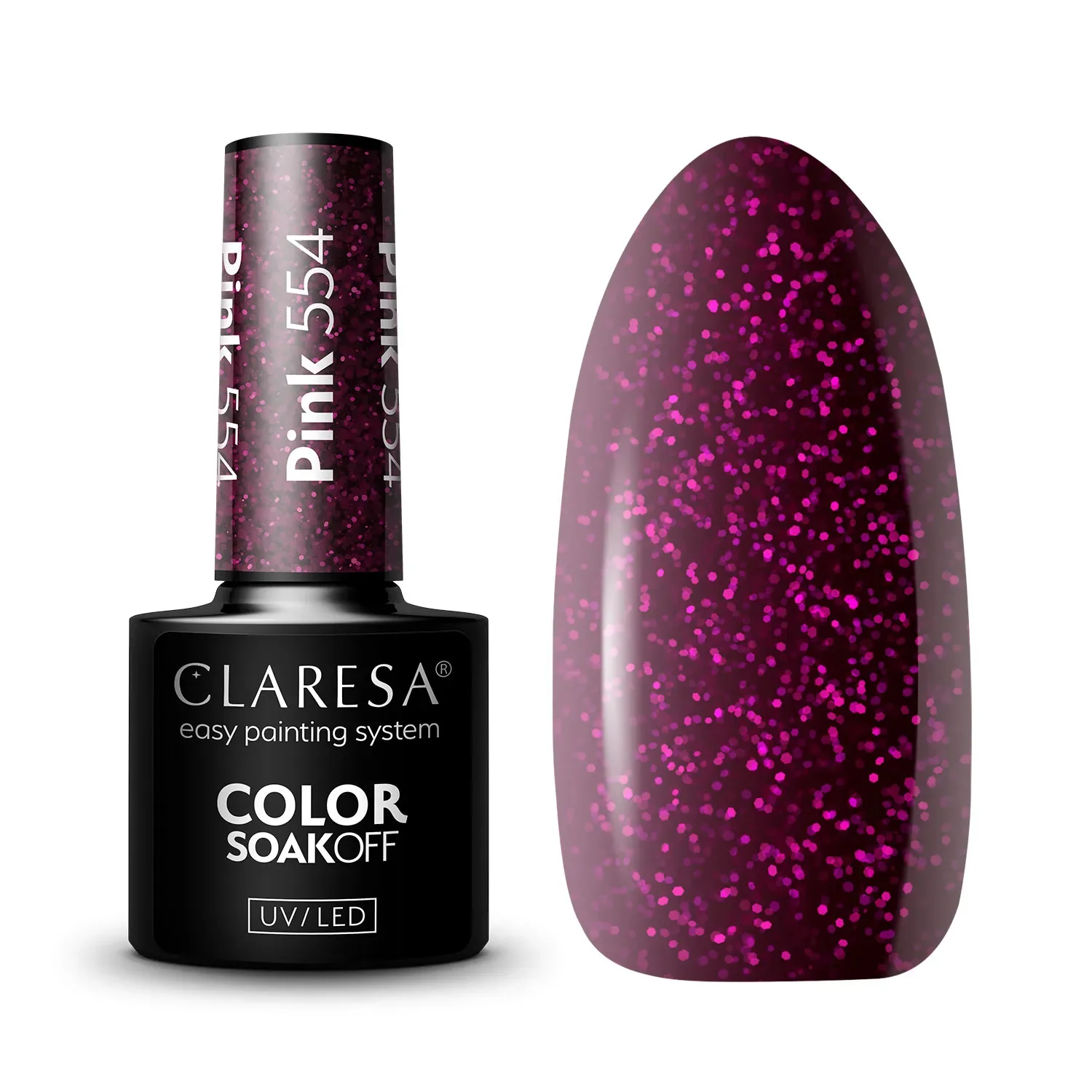 Lakier Hybrydowy Claresa Pink 554 5g