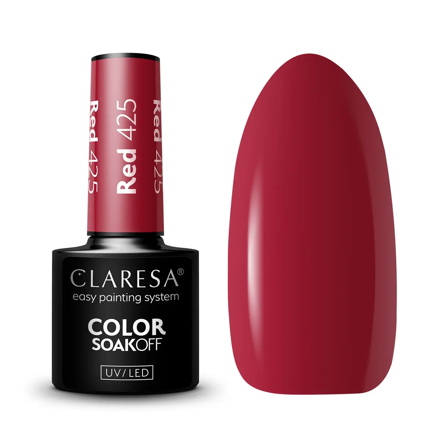 Lakier Hybrydowy Claresa Red 425 5g