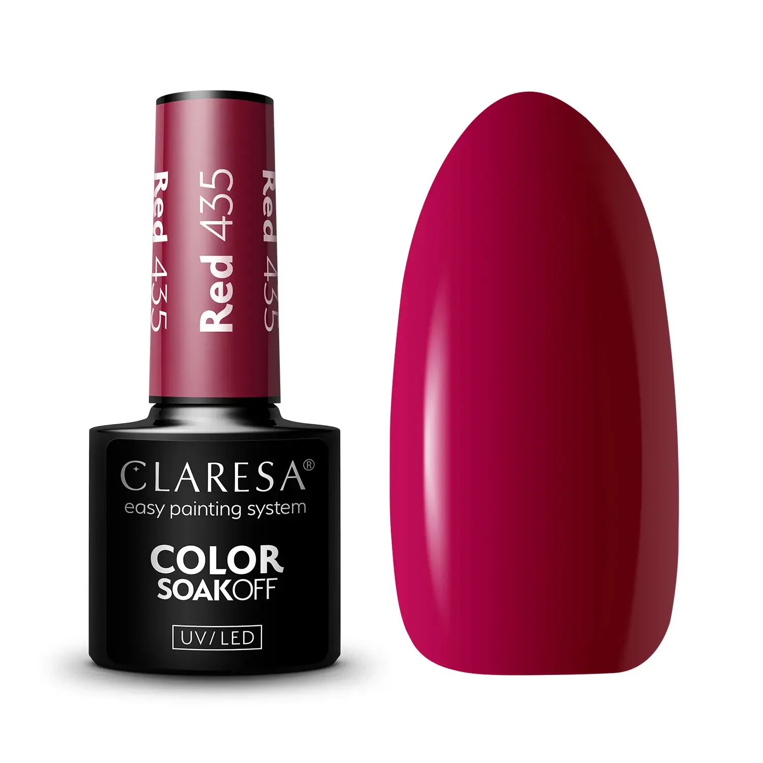 Lakier Hybrydowy Claresa Red 435 5g