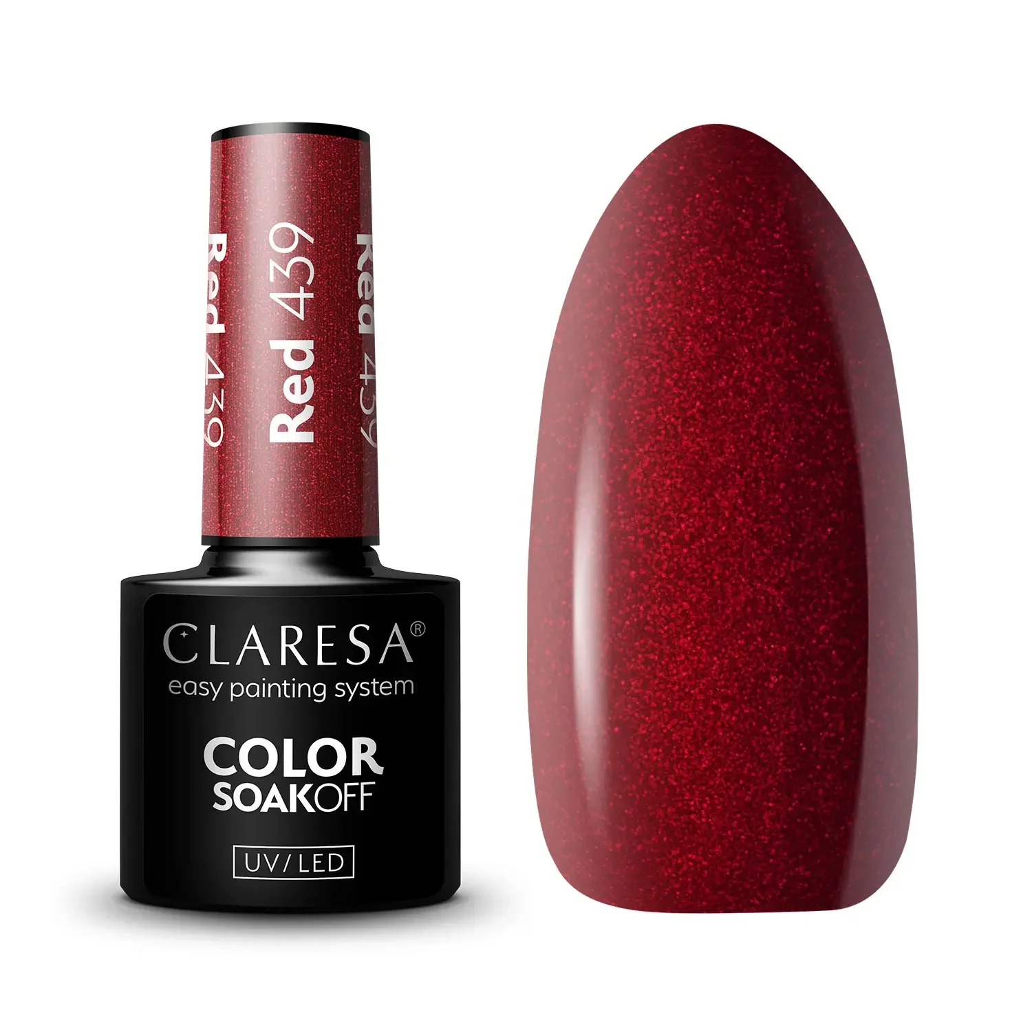 Lakier Hybrydowy Claresa Red 439 5g