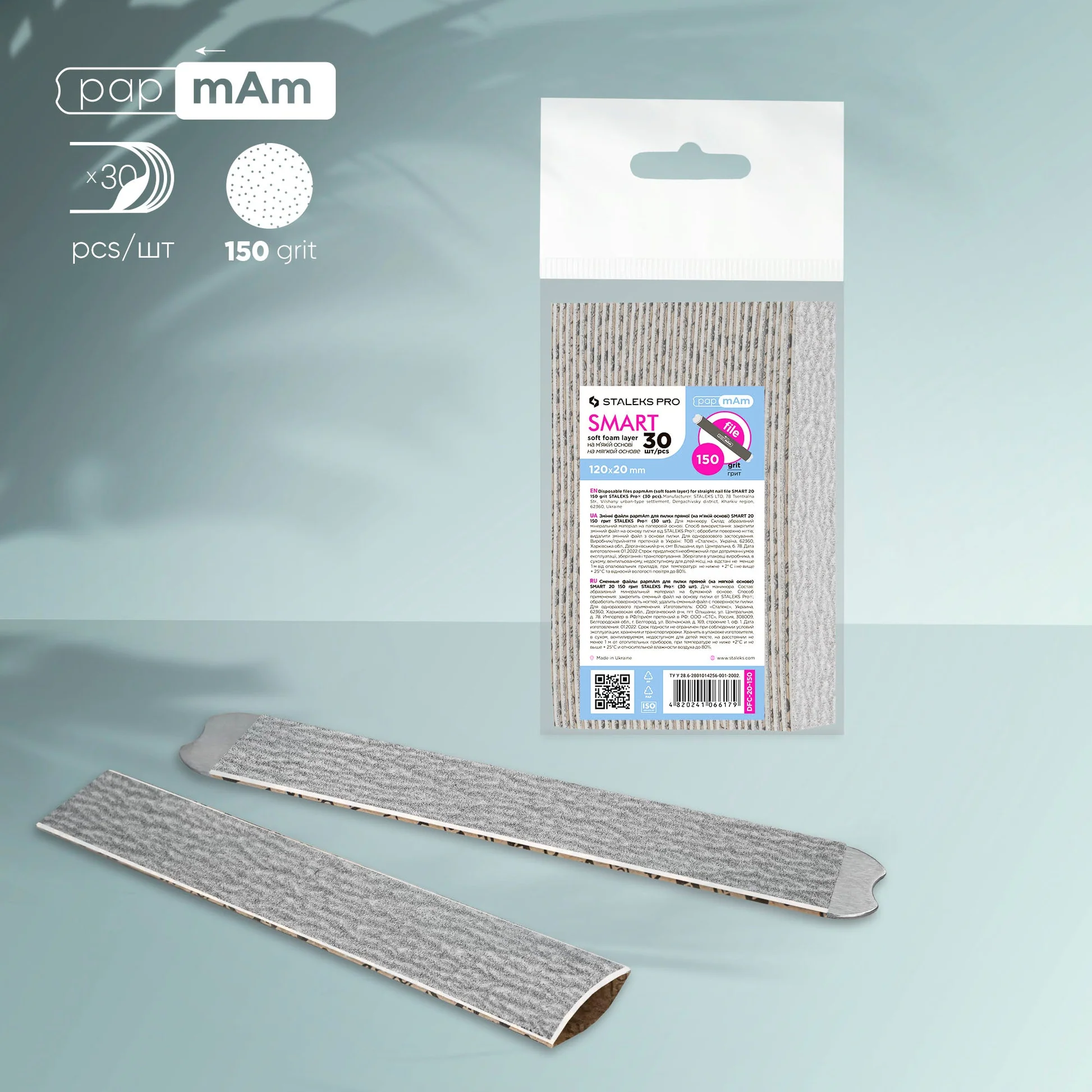 STALEKS SMART 20 Pilniki do bazy miękkiej 150 grit 30szt