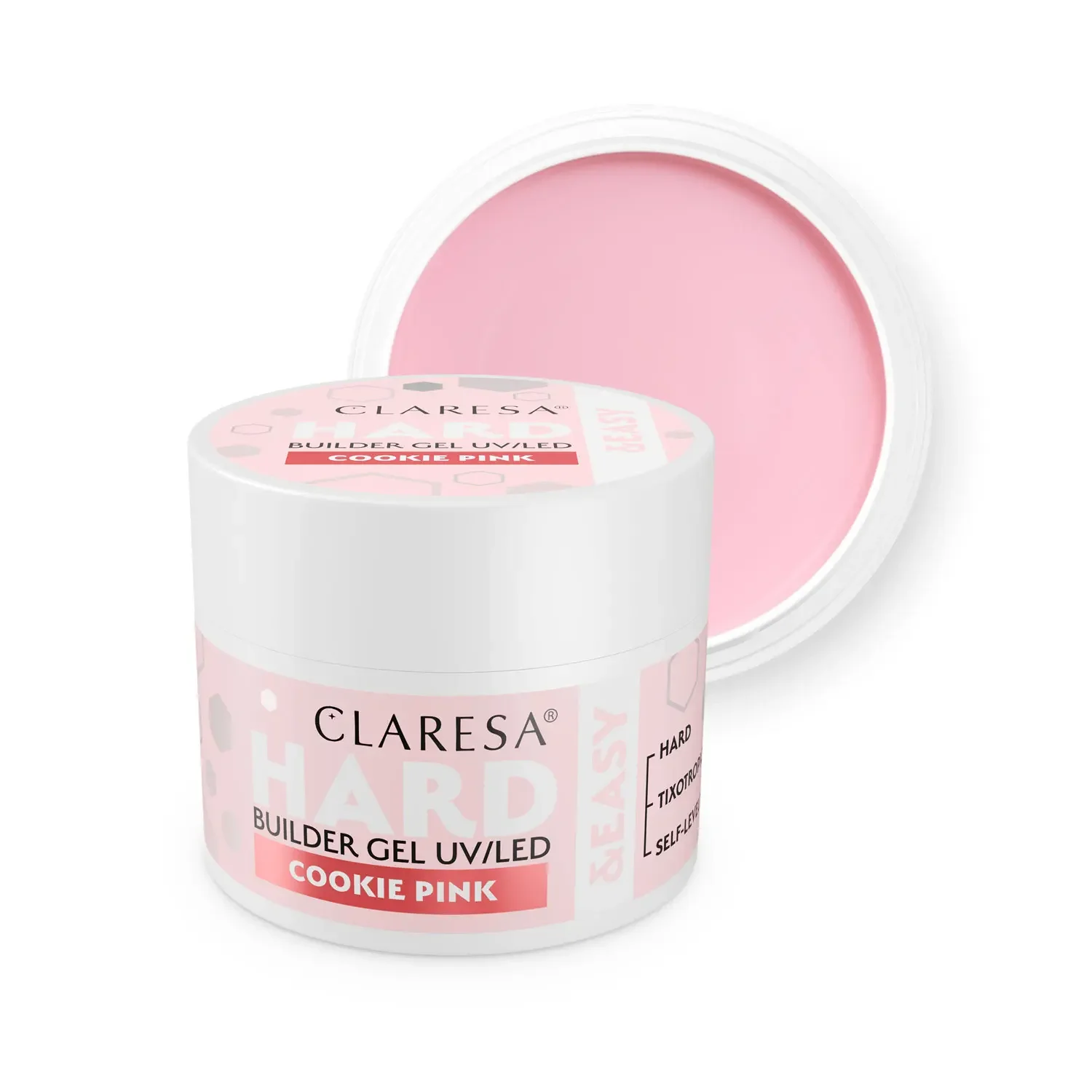 Żel Claresa Hard&Easy Builder Gel Cookie Pink 45g