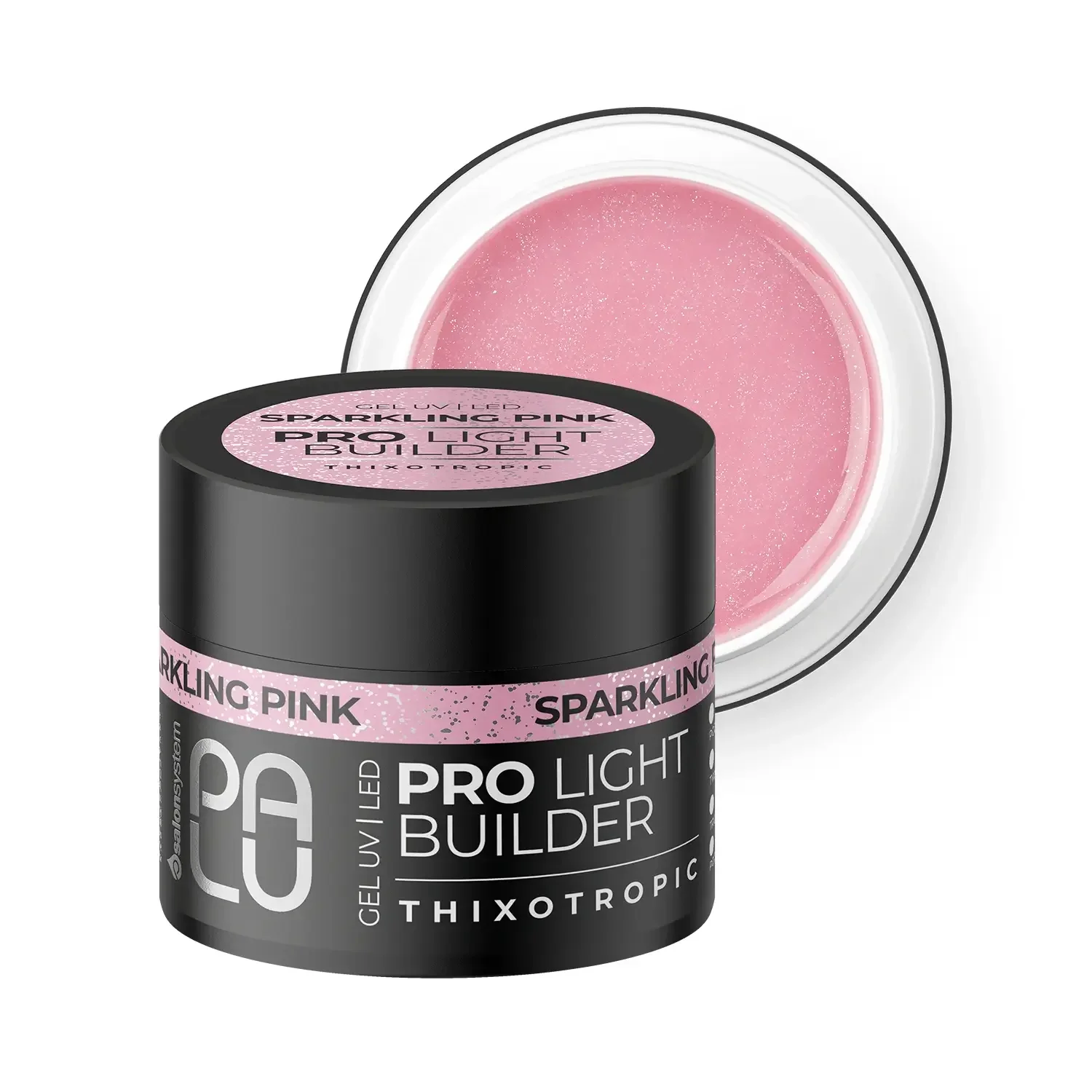 Żel Palu Pro Light Builder Sparkling Pink 12g