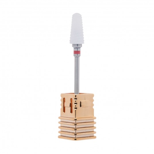 Aba Group Frez ceramiczny czerwony CB007 stożek F 14/6,5mm -zdjęcie numer 2