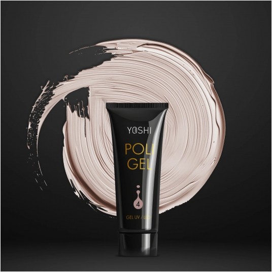 Akrylożel YOSHI UV LED Poligel No4 Warm Beige 30ml -zdjęcie numer 1