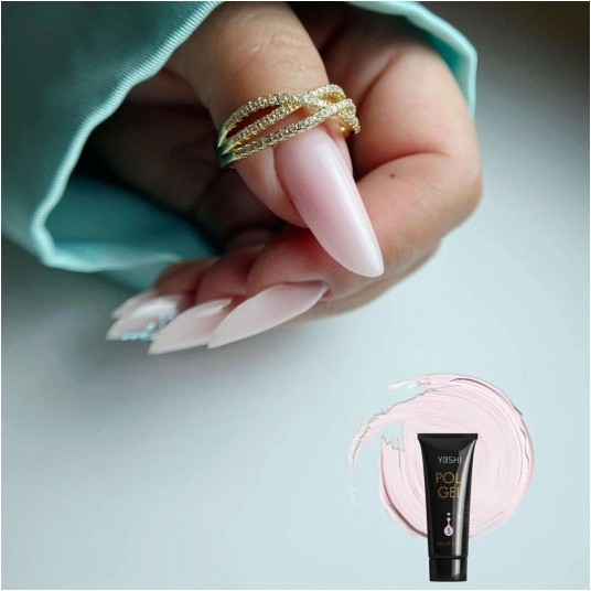 Akrylożel YOSHI UV LED Poligel No5 Light Pink 30ml -zdjęcie numer 3