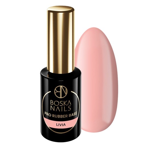 Baza Boska Nails PRO Rubber Base Livia 10ml -zdjęcie numer 1