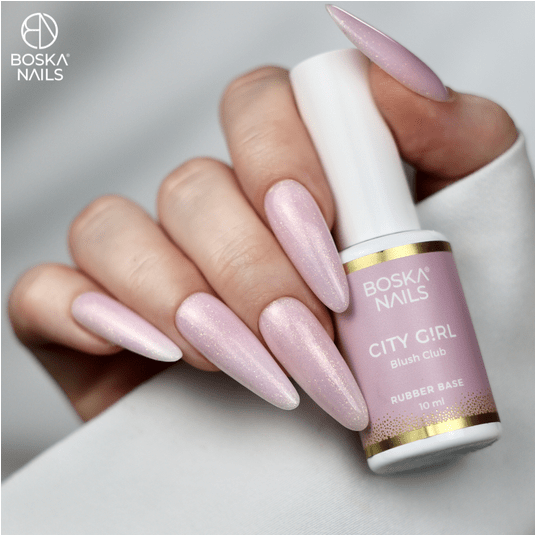 Baza Boska Nails rubber base City Girl BLUSH CLUB 10ml -zdjęcie numer 2