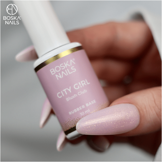Baza Boska Nails rubber base City Girl BLUSH CLUB 10ml -zdjęcie numer 3