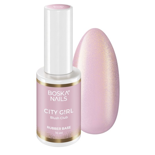 Baza Boska Nails rubber base City Girl BLUSH CLUB 10ml -zdjęcie numer 1