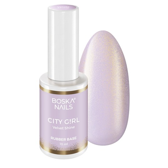 Baza Boska Nails rubber base City Girl VELVET SHINE 10ml -zdjęcie numer 1