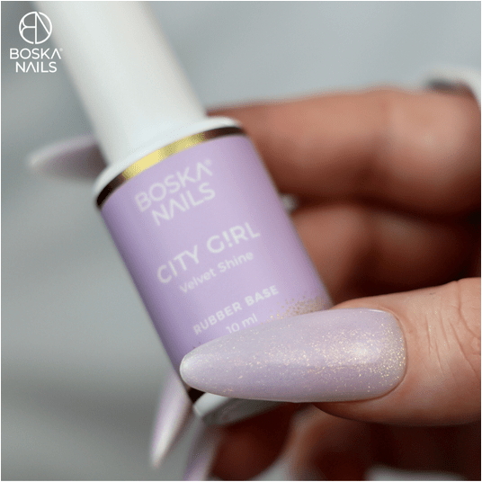 Baza Boska Nails rubber base City Girl VELVET SHINE 10ml -zdjęcie numer 3