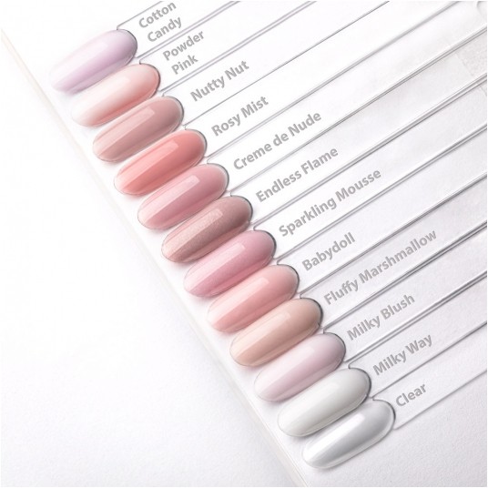 Baza Molly Nails Rubber Base S.O.S. Antidotum Pro Salon cotton candy 15g -zdjęcie numer 5