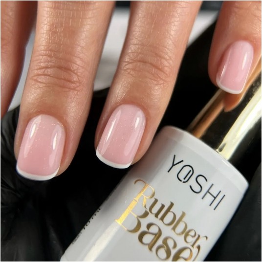 Baza YOSHI Rubber Base No12 Glitter UV Hybrid 10ml -zdjęcie numer 3