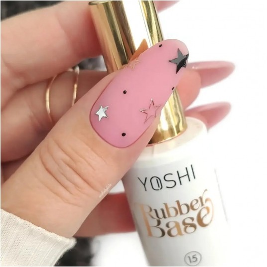 Baza YOSHI Rubber Base No15 UV Hybrid 10ml -zdjęcie numer 4