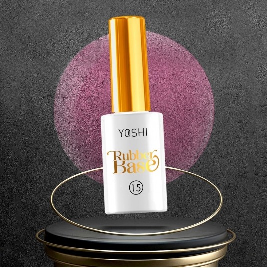 Baza YOSHI Rubber Base No15 UV Hybrid 10ml -zdjęcie numer 2