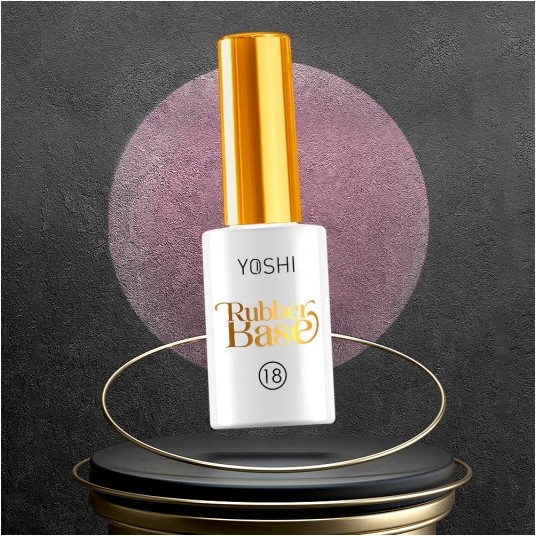 Baza YOSHI Rubber Base No18 UV Hybrid 10ml -zdjęcie numer 2