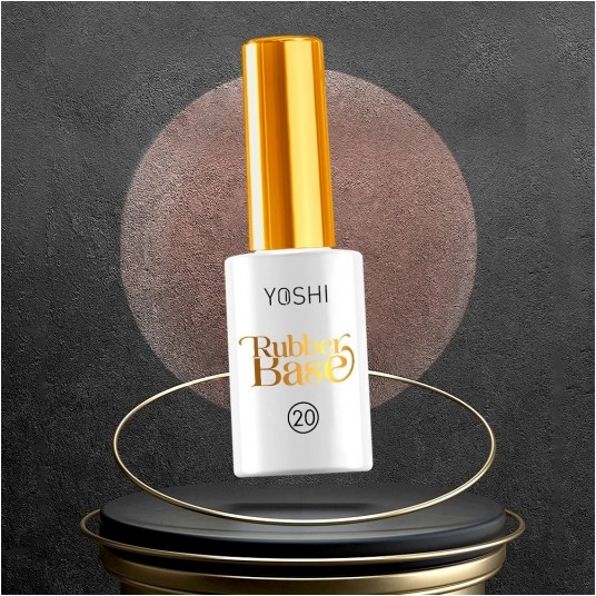 Baza YOSHI Rubber Base No20 UV Hybrid 10ml -zdjęcie numer 2