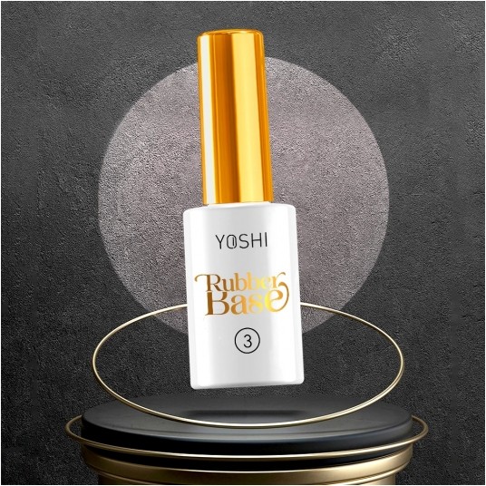 Baza YOSHI Rubber Base No3 UV Hybrid 10ml -zdjęcie numer 2