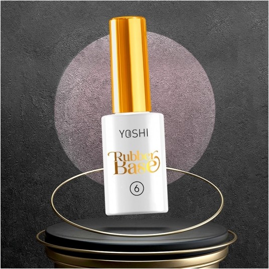 Baza YOSHI Rubber Base No6 UV Hybrid 10ml -zdjęcie numer 2
