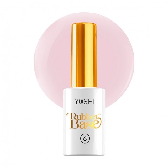 Baza YOSHI Rubber Base No6 UV Hybrid 10ml -zdjęcie numer 1