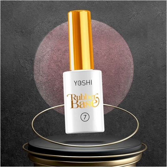 Baza YOSHI Rubber Base No7 UV Hybrid 10ml -zdjęcie numer 2