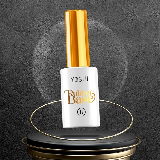 Baza YOSHI Rubber Base No8 Clear UV Hybrid 10ml -zdjęcie numer 2