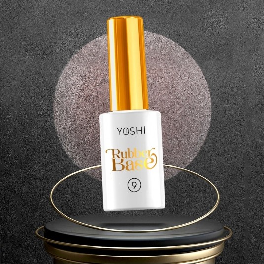 Baza YOSHI Rubber Base No9 Glitter UV Hybrid 10ml -zdjęcie numer 2