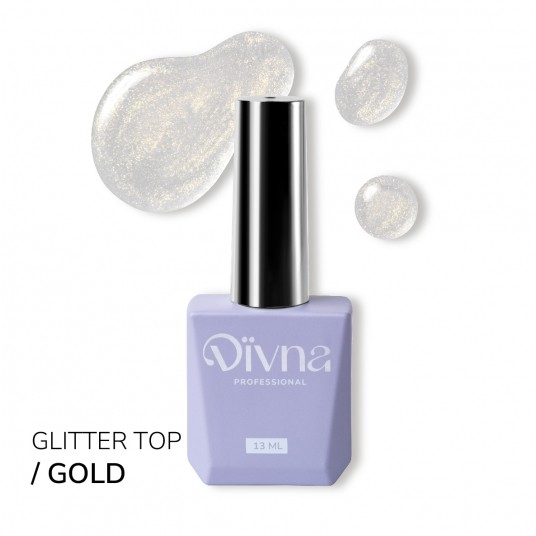 DIVNA Top No Wipe Gold 13ml -zdjęcie numer 1