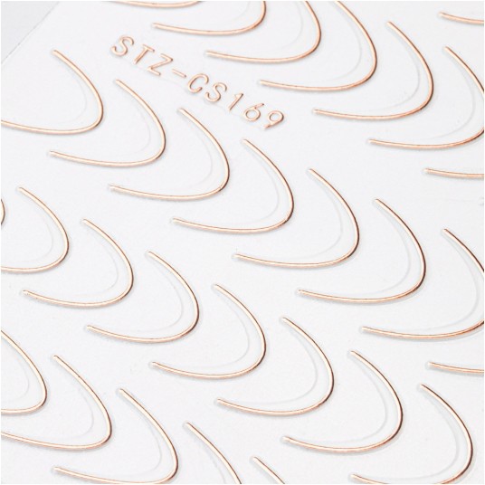 GNBLAB Samoprzylepne naklejki French rose golden STZ-CS169 48szt -zdjęcie numer 2