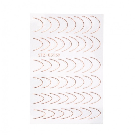 GNBLAB Samoprzylepne naklejki French rose golden STZ-CS169 48szt -zdjęcie numer 3