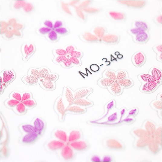 GNBLAB Samoprzylepne naklejki kwiaty 5D MO-348 -zdjęcie numer 2