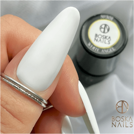 Lakier Hybrydowy Boska Nails 301 White Angel 6ml -zdjęcie numer 4