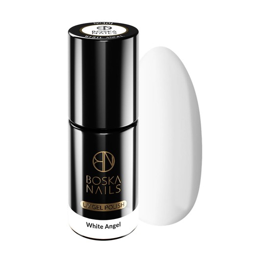 Lakier Hybrydowy Boska Nails 301 White Angel 6ml -zdjęcie numer 1