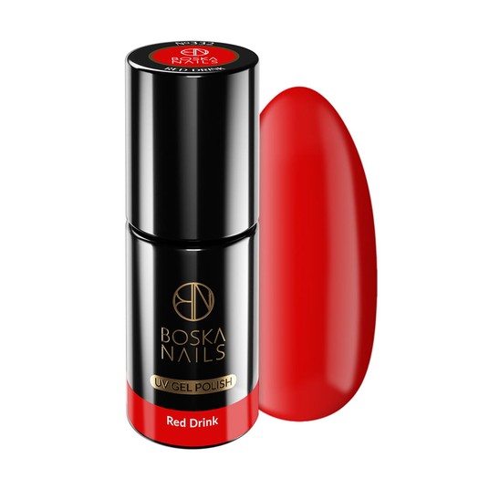 Lakier Hybrydowy Boska Nails 332 Red Drink 6ml -zdjęcie numer 1