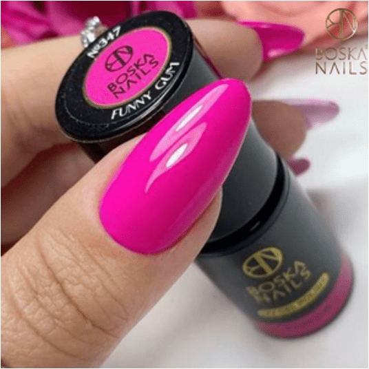 Lakier Hybrydowy Boska Nails 347 Funny Gum 6ml -zdjęcie numer 3