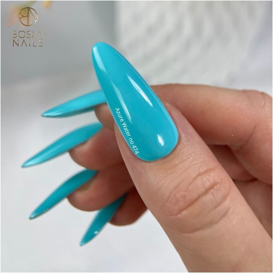 Lakier Hybrydowy Boska Nails 474 Azure Water 6ml -zdjęcie numer 3