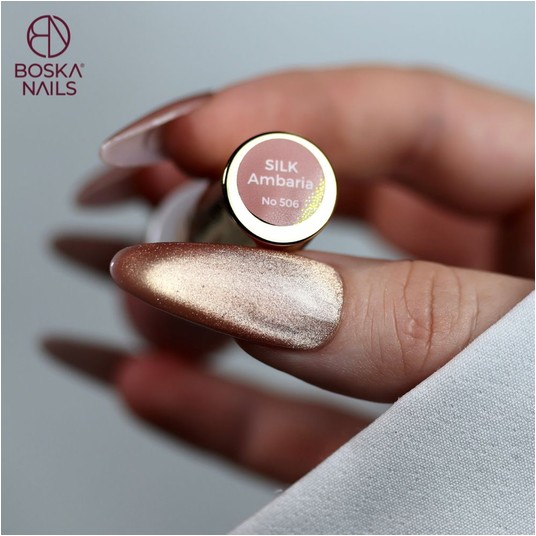 Lakier Hybrydowy Boska Nails 506 Silk Ambaria 6ml -zdjęcie numer 2