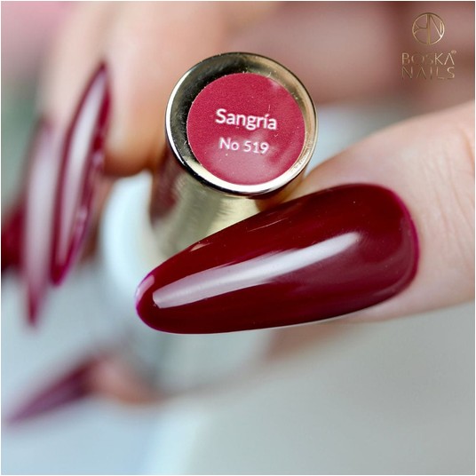 Lakier Hybrydowy Boska Nails 519 Sangria 6ml -zdjęcie numer 2