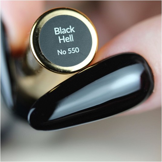 Lakier Hybrydowy Boska Nails 550 Black Hell UP -zdjęcie numer 2