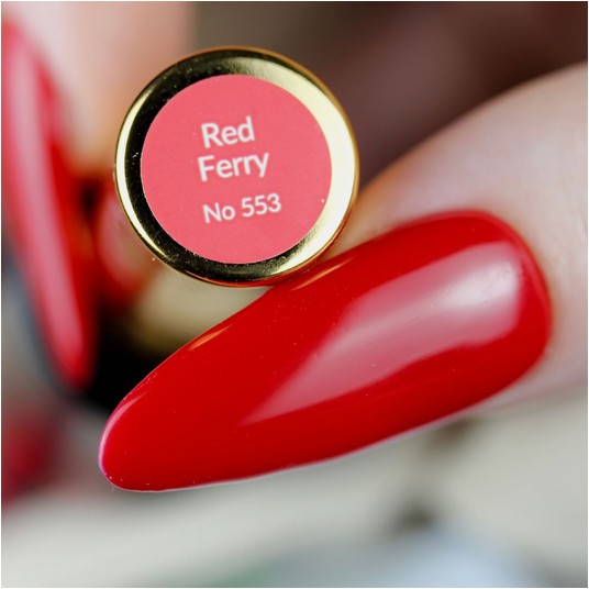 Lakier Hybrydowy Boska Nails 553 Red Ferry UP 10ml -zdjęcie numer 2