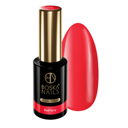 Lakier Hybrydowy Boska Nails 553 Red Ferry UP 10ml -zdjęcie numer 1