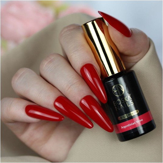 Lakier Hybrydowy Boska Nails 554 Argentinian Wine UP 10ml -zdjęcie numer 3